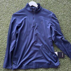 Logo Sport Long Sleeve Half Zip - True Navy
